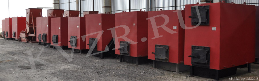 Котел КВр-0,4 Гкал на дровах